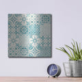 'Shell Tiles Pattern 2' by Danhui Nai – Metal Wall Art, 12x12 room view