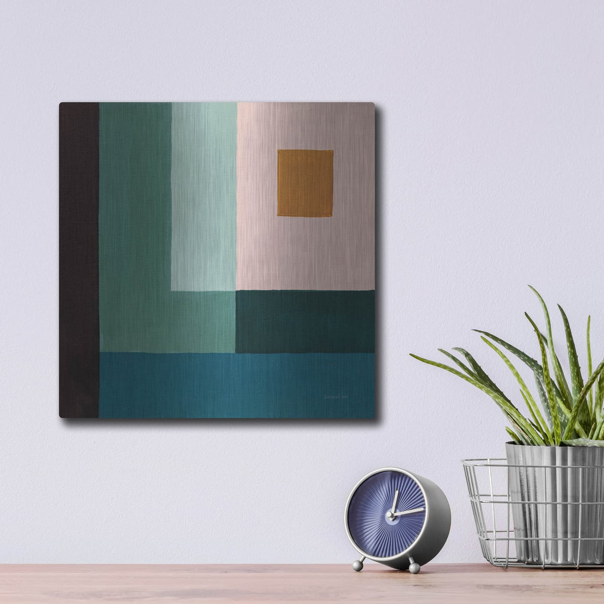 'Shine On' by Danhui Nai – Metal Wall Art, 12x12 room view