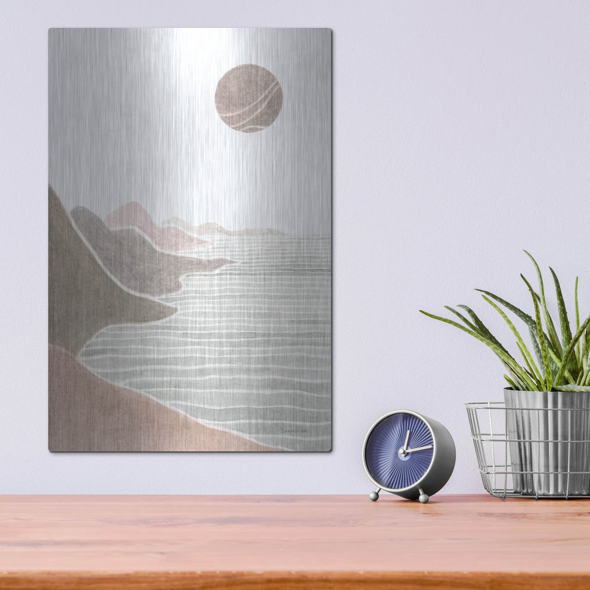 'Shore Upon Shore' by Danhui Nai – Metal Wall Art, 12x16 room view