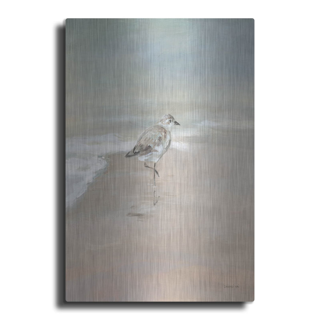 'Shorebirds On The Sand 2' by Danhui Nai – Metal Wall Art