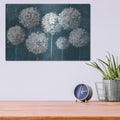 'Simple Agapanthus Dark' by Danhui Nai – Metal Wall Art, 16x12 room view