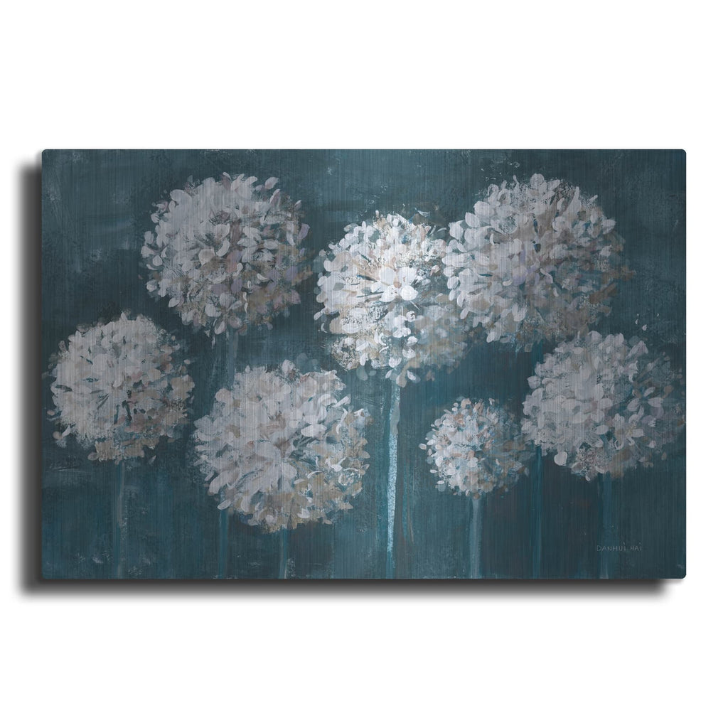 'Simple Agapanthus Dark' by Danhui Nai – Metal Wall Art