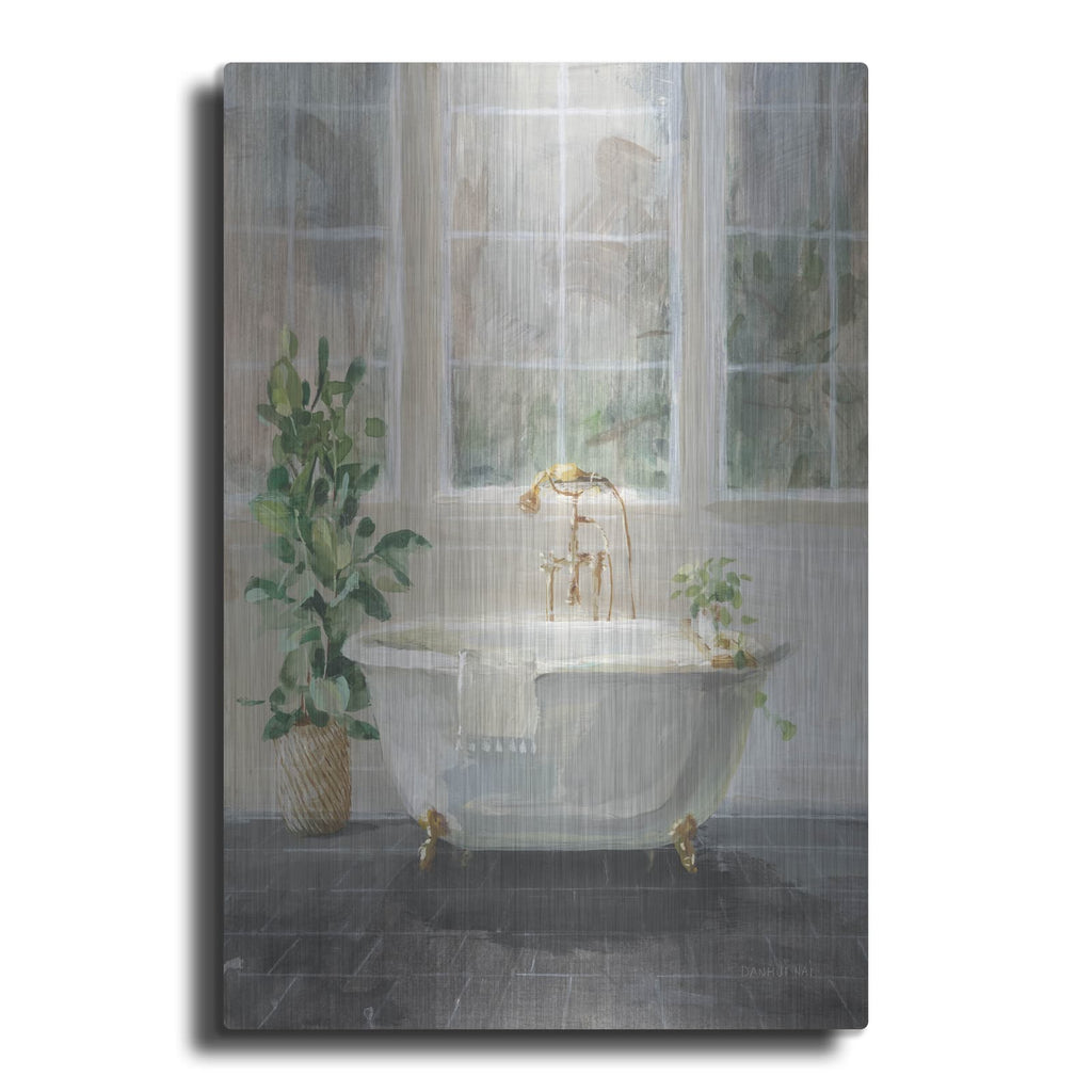 'Simple Pleasures Bath 1 C' by Danhui Nai – Metal Wall Art