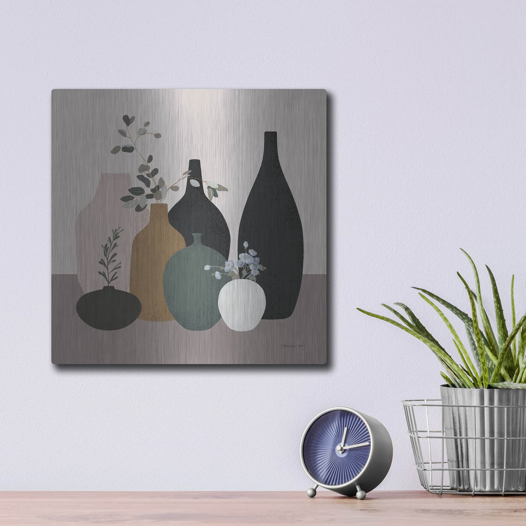 'Simple Vessels 2' by Danhui Nai – Metal Wall Art, 12x12 room view