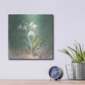 'Soft Dewdrops' by Danhui Nai – Metal Wall Art, 12x12 room view