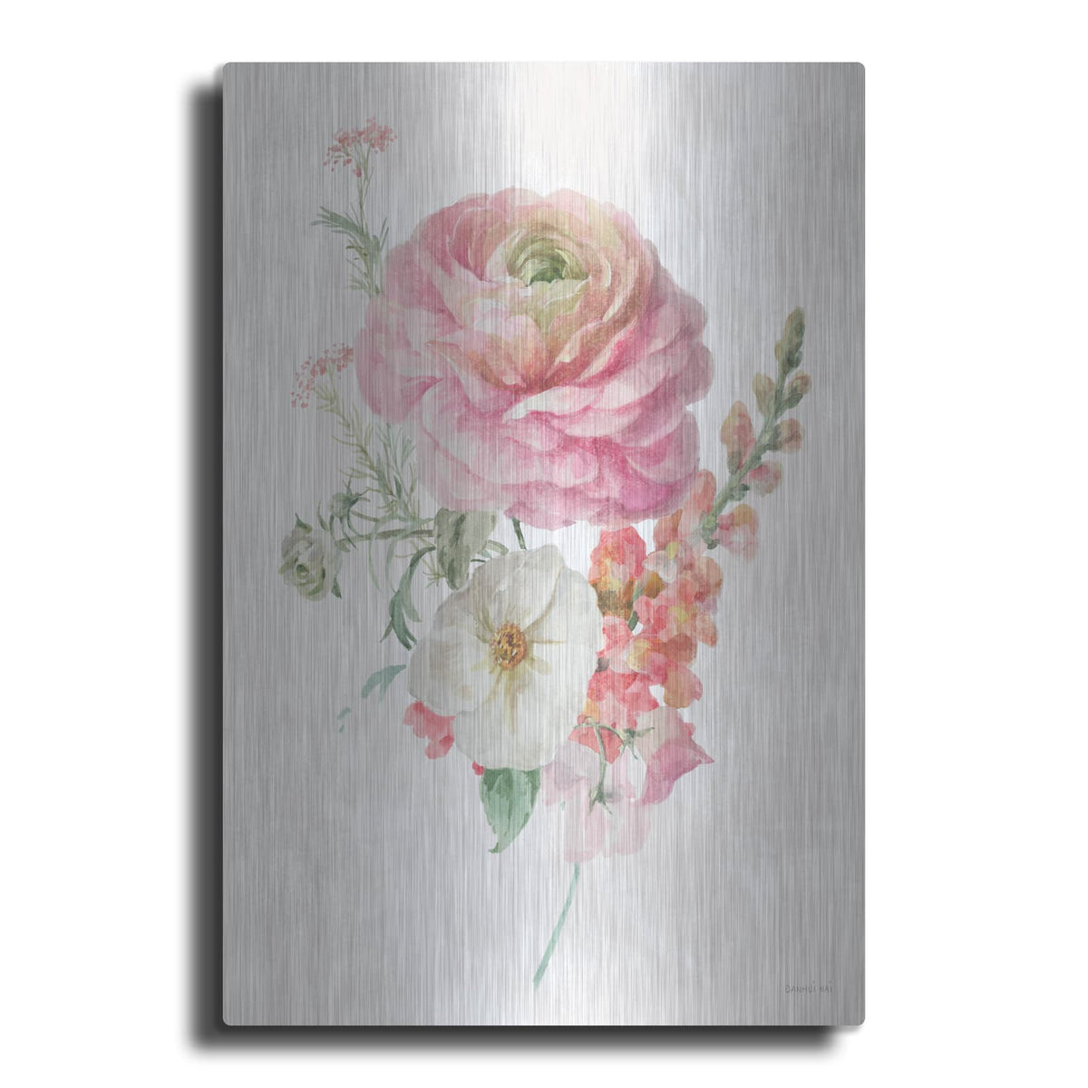 'Sorbet Floret 5' by Danhui Nai – Metal Wall Art