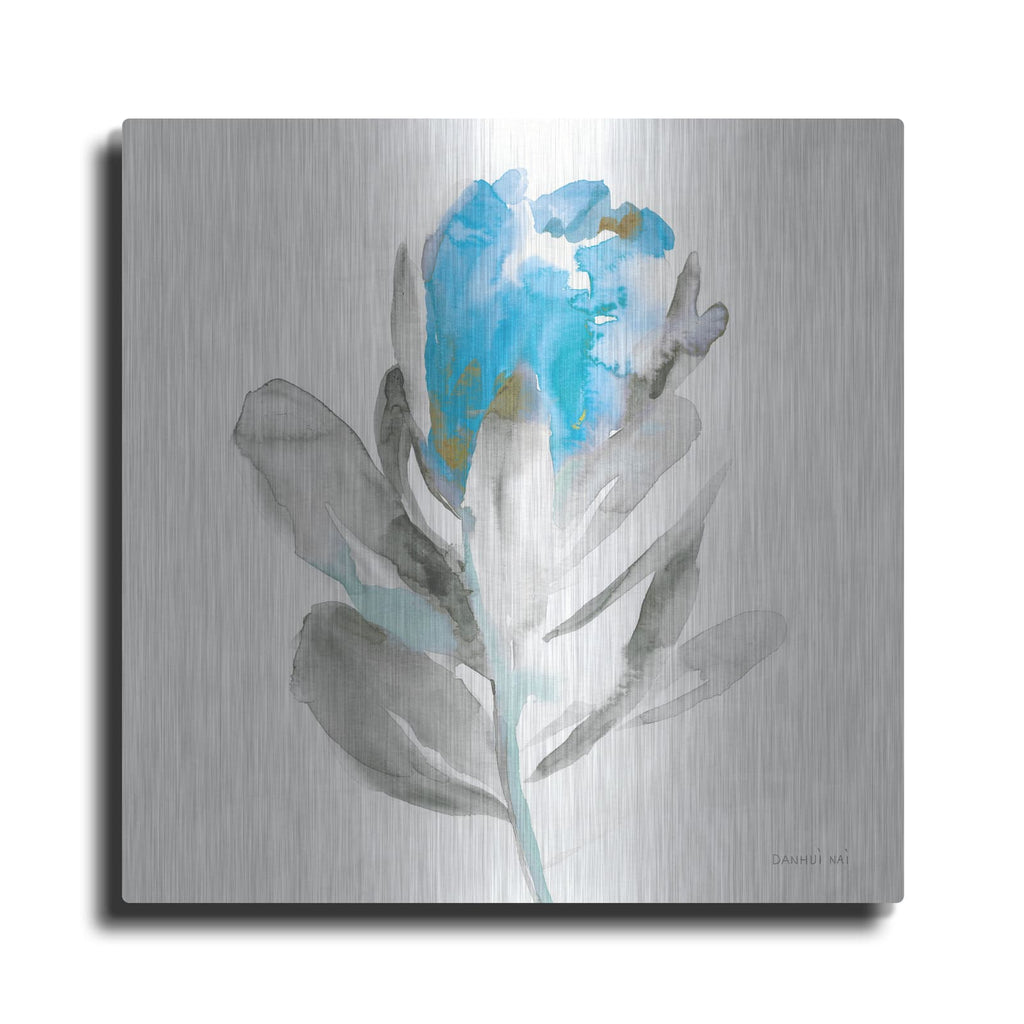 'Spirit Flower 1 Blue C' by Danhui Nai – Metal Wall Art