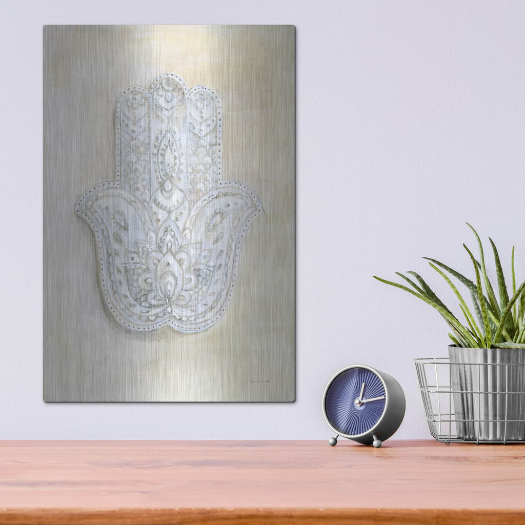 'Spirit Of Hamsa' by Danhui Nai – Metal Wall Art, 12x16 room view