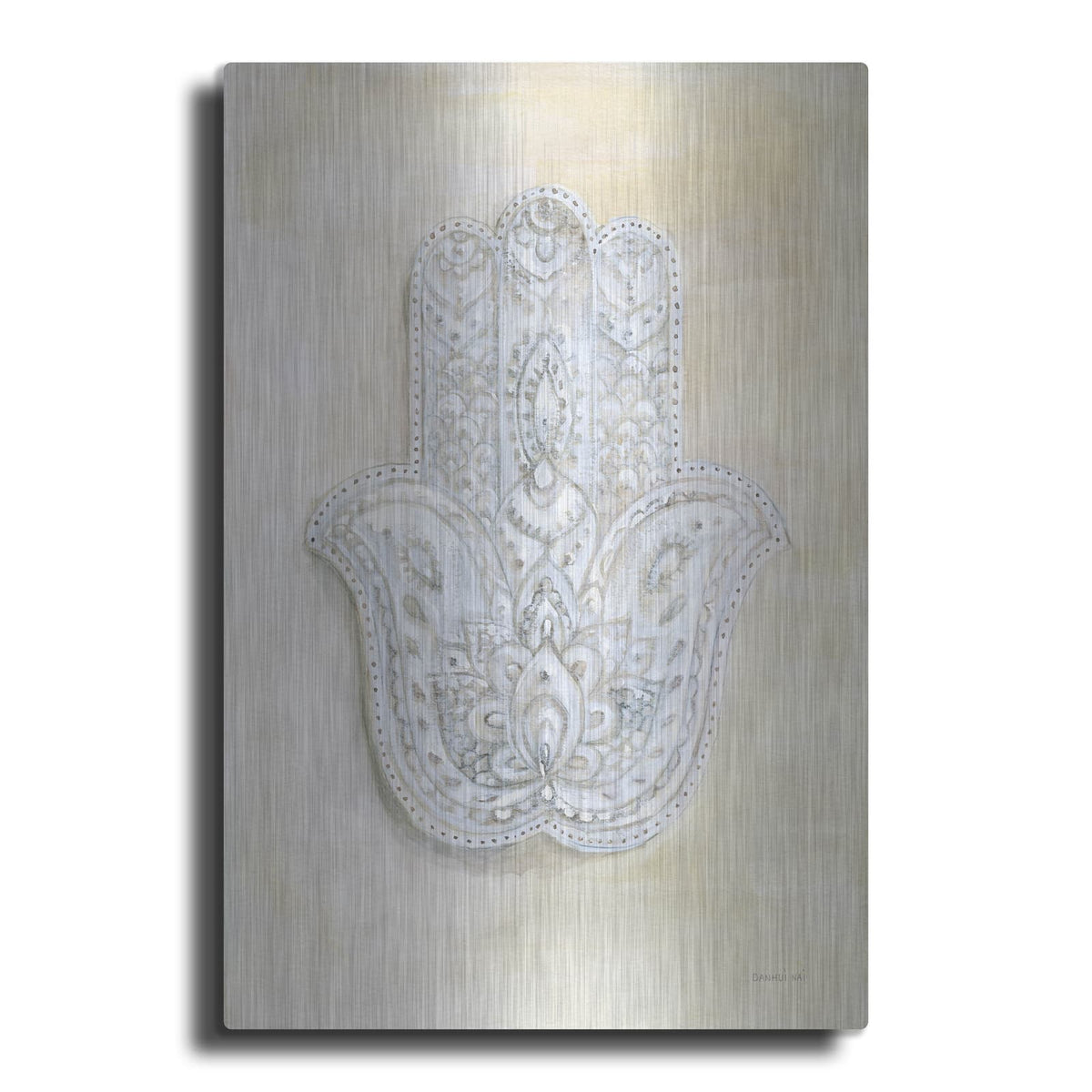 'Spirit Of Hamsa' by Danhui Nai – Metal Wall Art