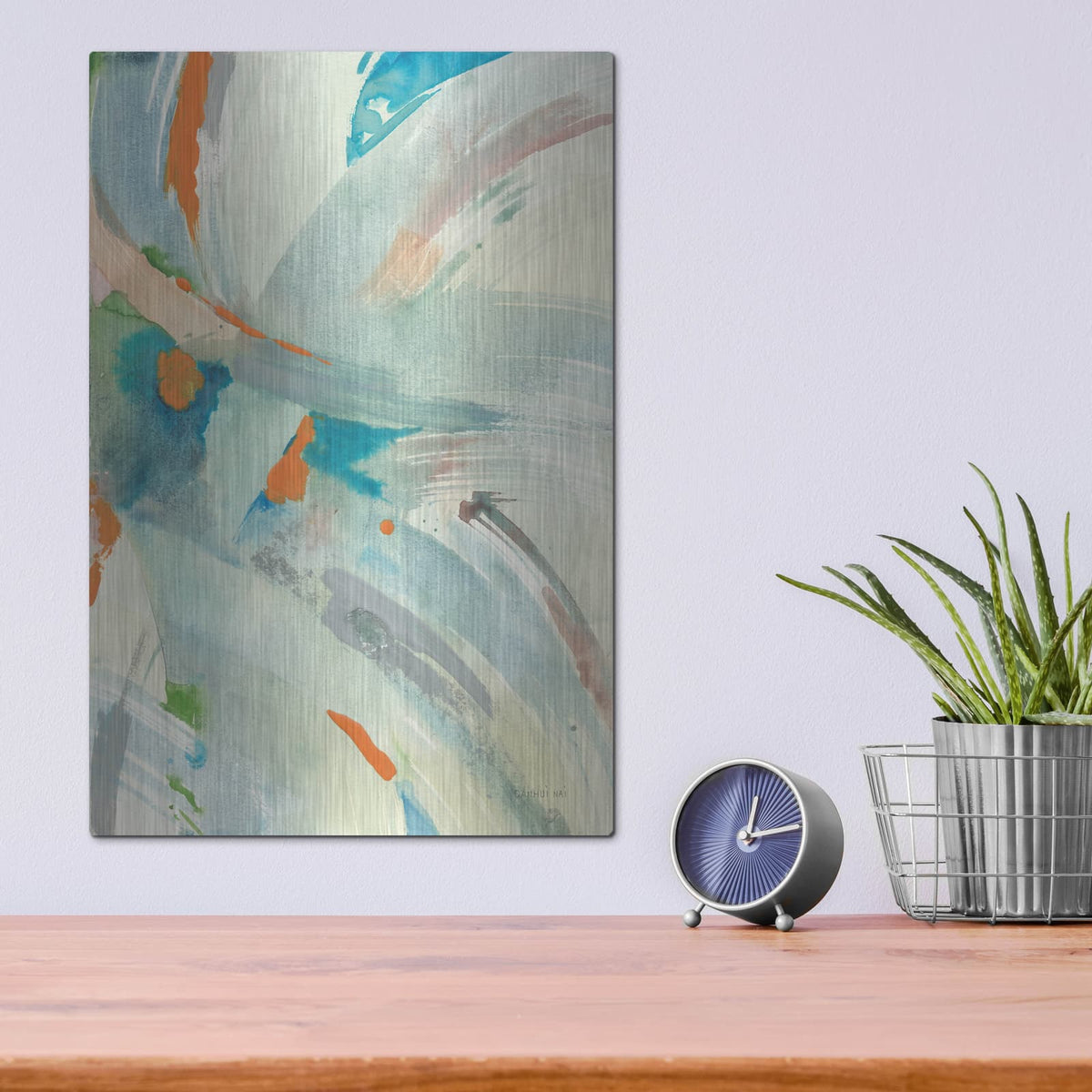 'Spontaneous 1' by Danhui Nai – Metal Wall Art, 12x16 room view