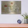 'Spring Flowers In Vases' by Danhui Nai – Metal Wall Art, 16x12 room view