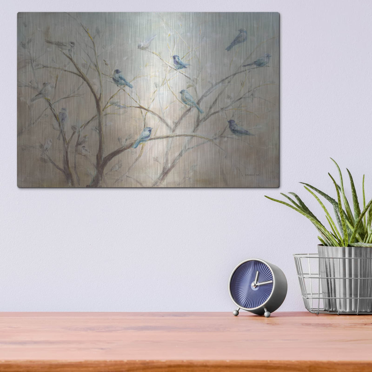 'Spring Gathering Light' by Danhui Nai – Metal Wall Art, 16x12 room view