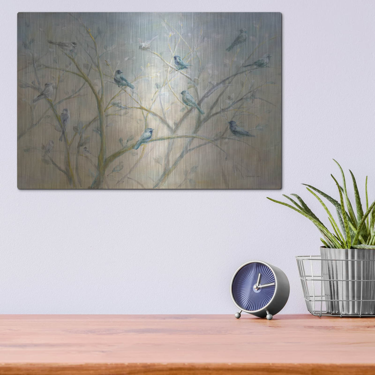 'Spring Gathering' by Danhui Nai – Metal Wall Art, 16x12 room view