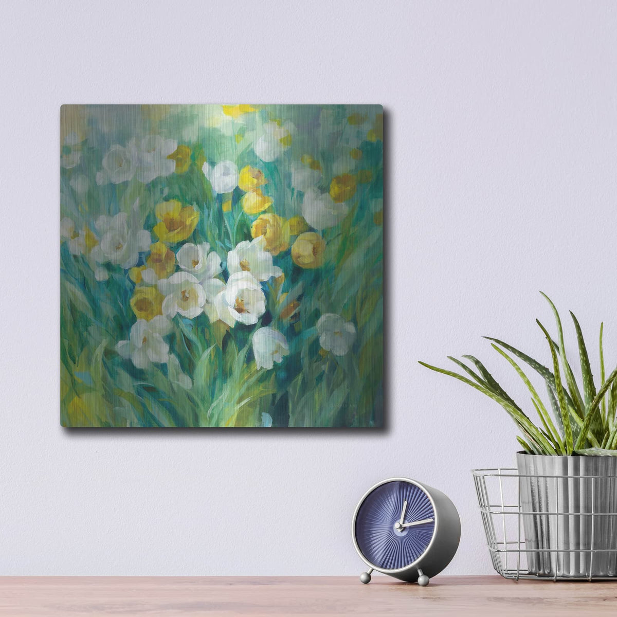 'Spring Time' by Danhui Nai – Metal Wall Art, 12x12 room view