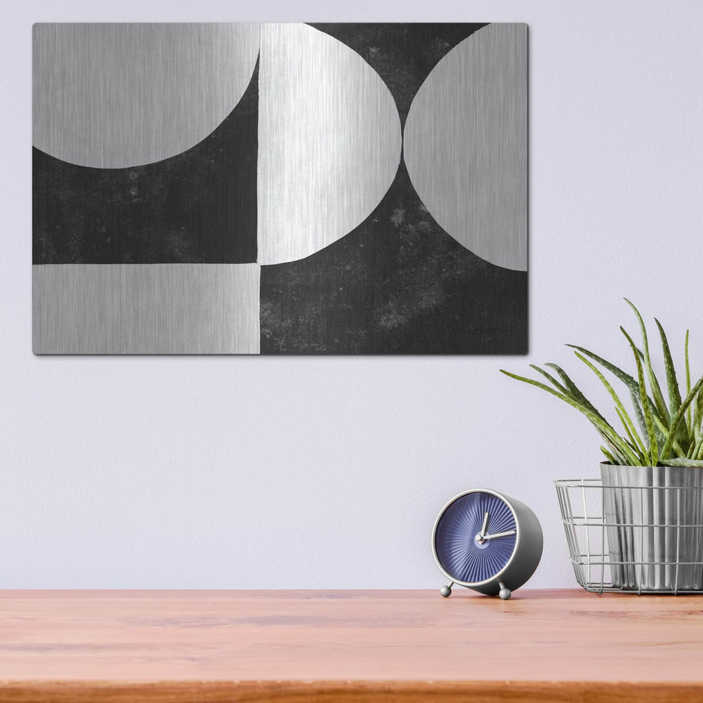 'Strand 6 Bw' by Danhui Nai – Metal Wall Art, 16x12 room view