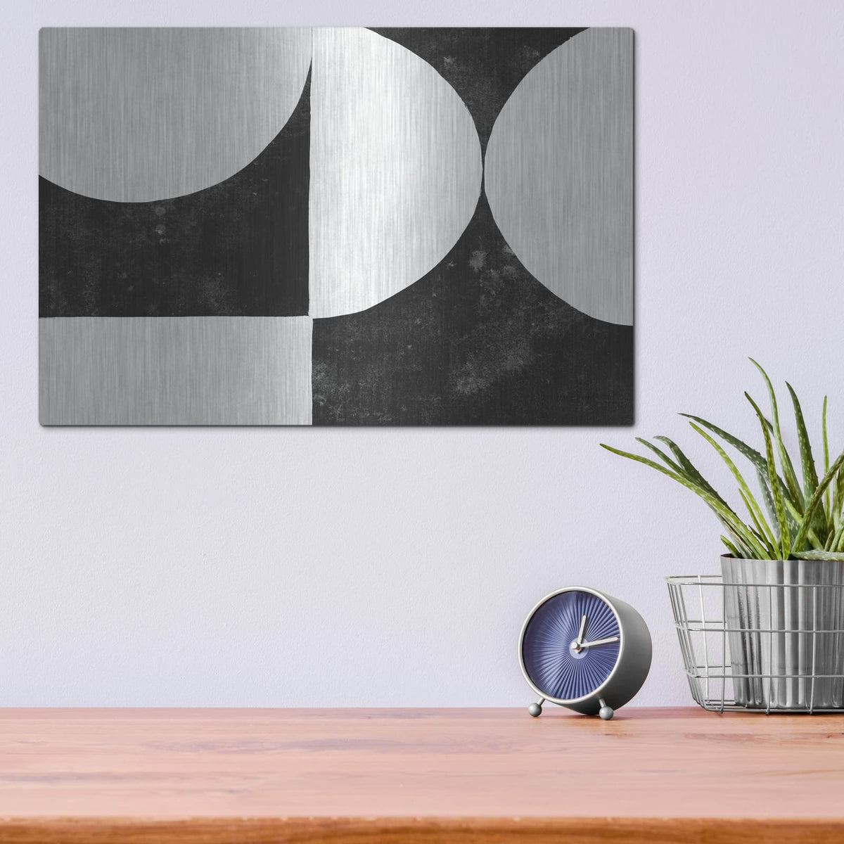'Strand 6 Bw' by Danhui Nai – Metal Wall Art, 16x12 room view