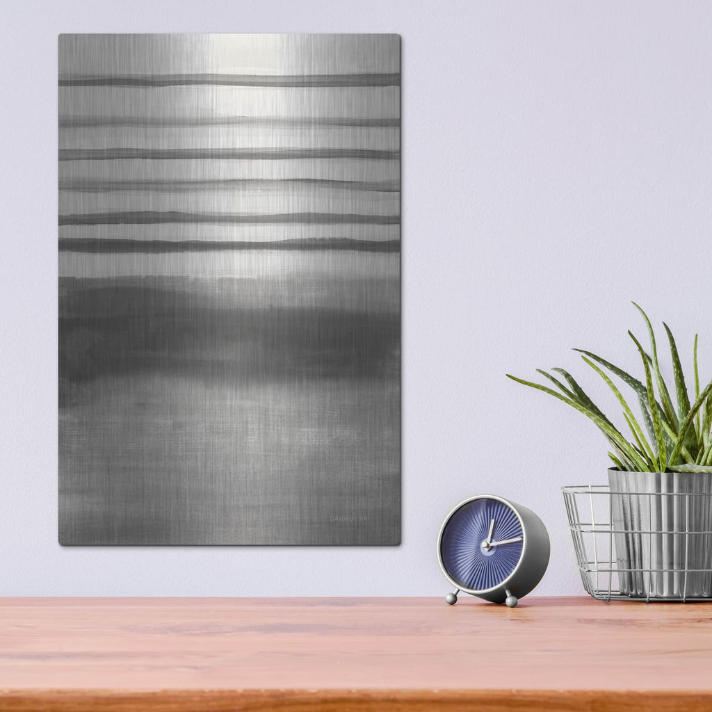 'Study In Gray 2' by Danhui Nai – Metal Wall Art, 12x16 room view