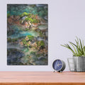 'Mossy Rocks' by Dennis Frates – Metal Wall Art, 12x16 room view