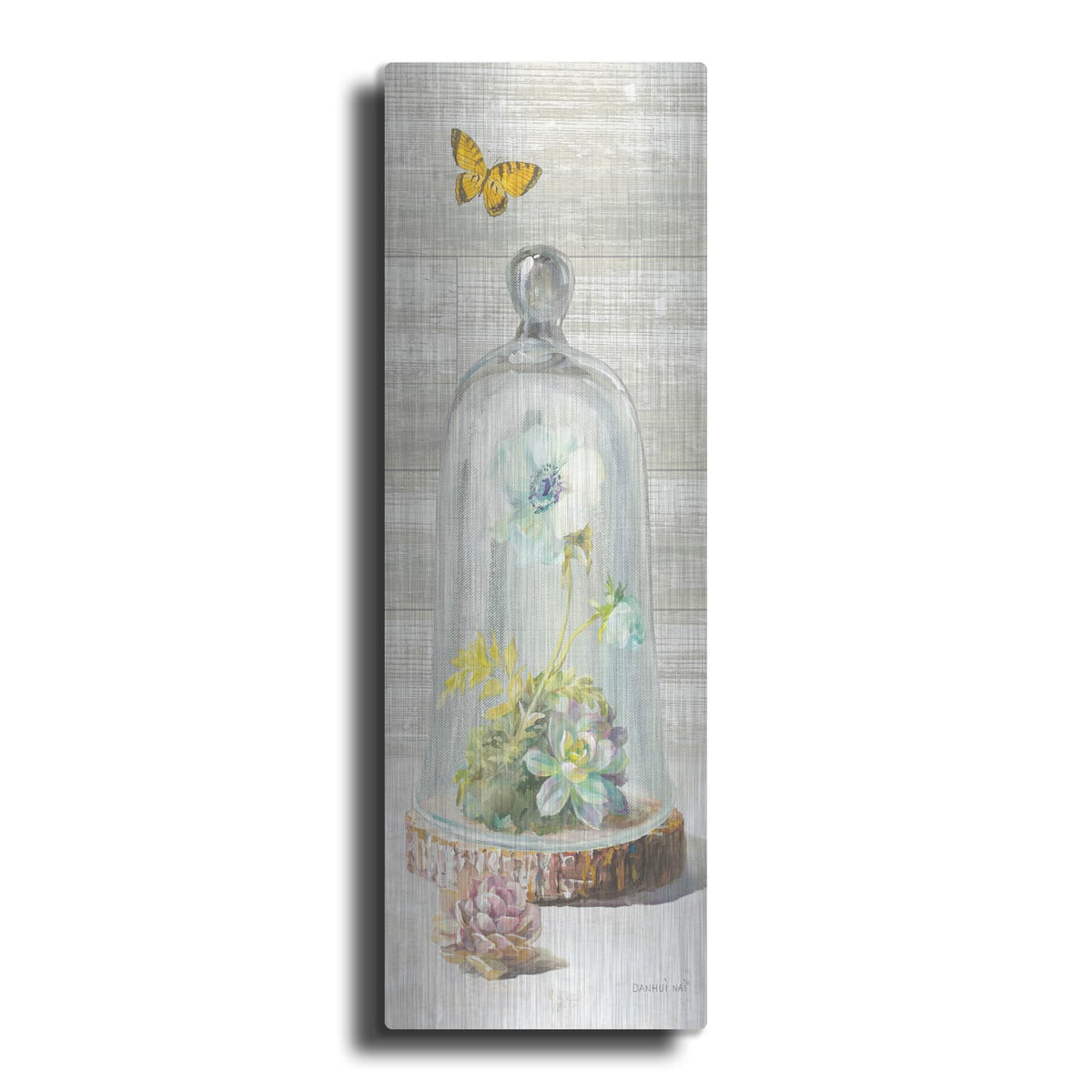 'Succulent Garden 2 Panel' by Danhui Nai – Metal Wall Art