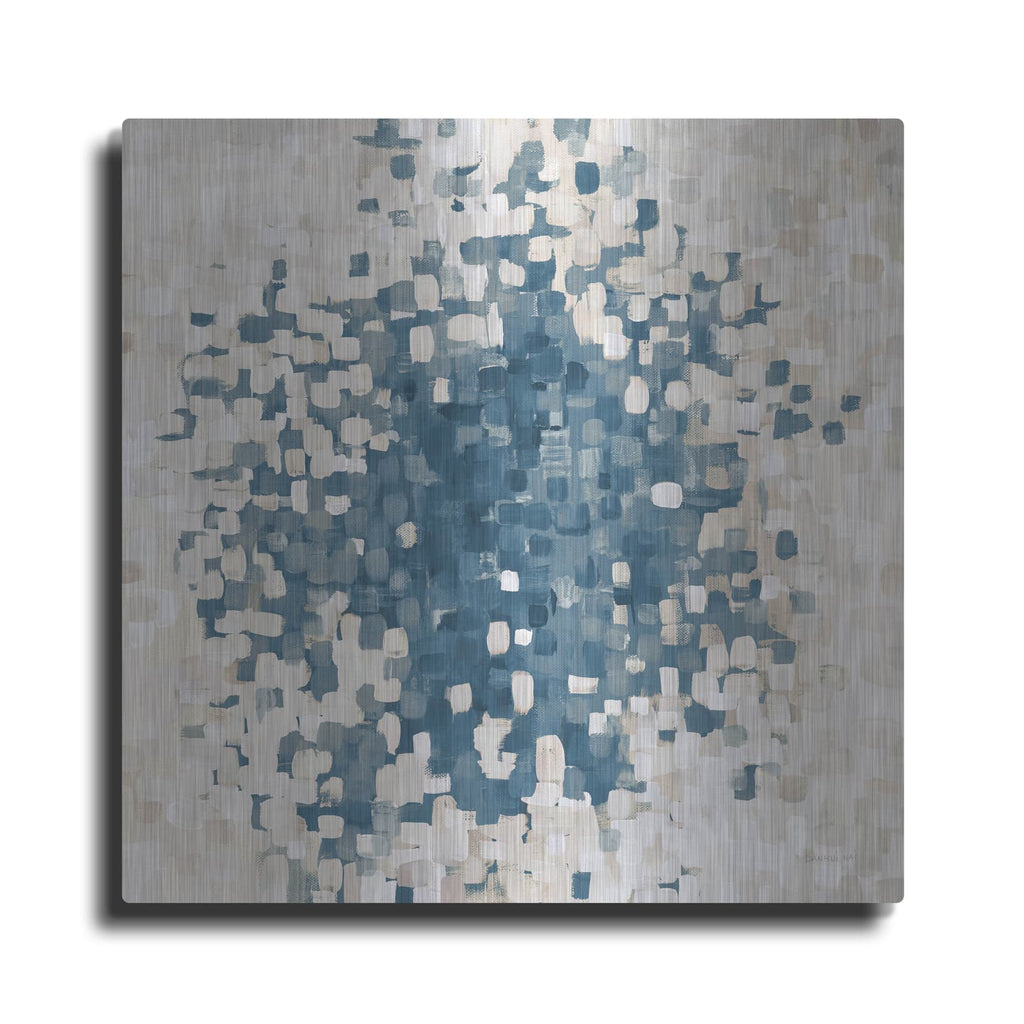 'Summer Blocks Blue Sand' by Danhui Nai – Metal Wall Art