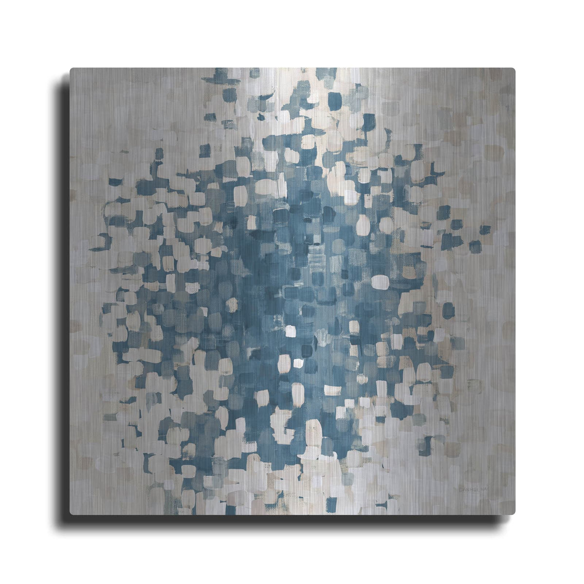 'Summer Blocks Blue Sand' by Danhui Nai – Metal Wall Art