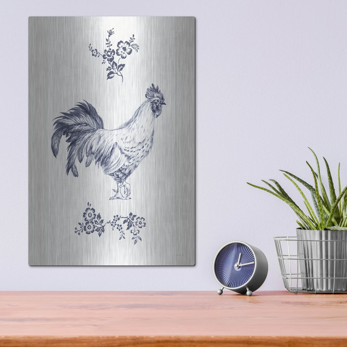 'Summer Chickens 1' by Danhui Nai – Metal Wall Art, 12x16 room view