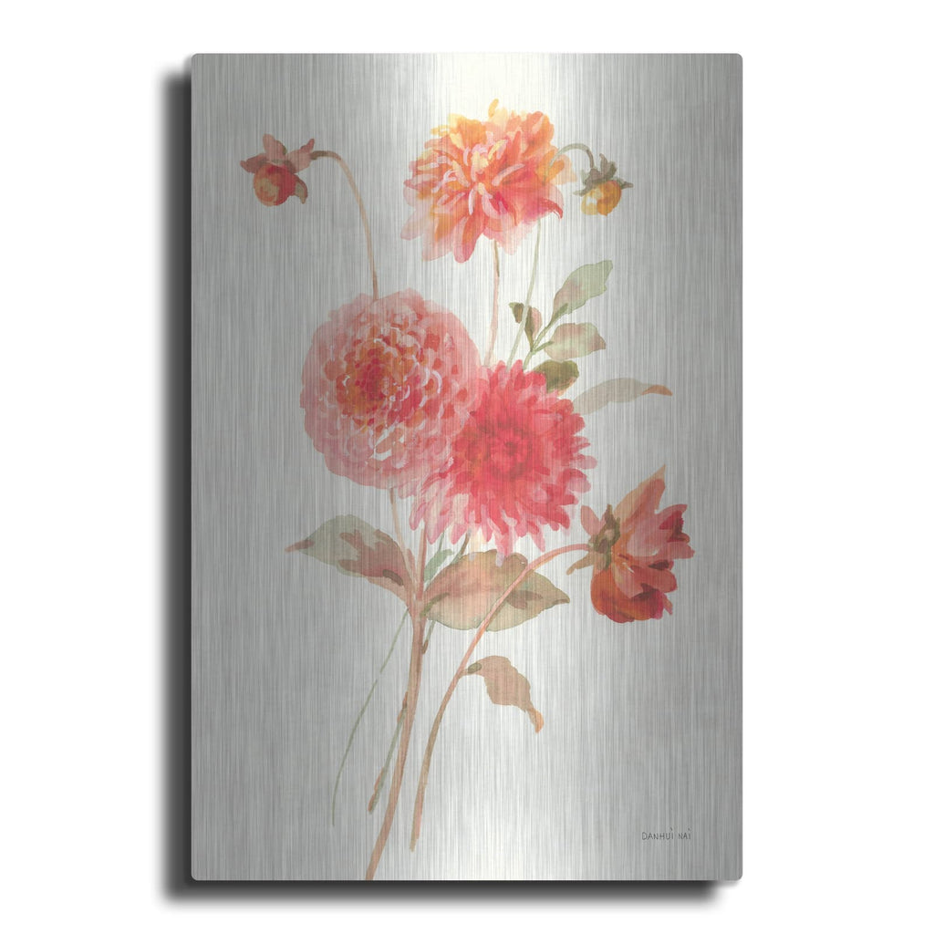 'Summer Dahlias 1' by Danhui Nai – Metal Wall Art