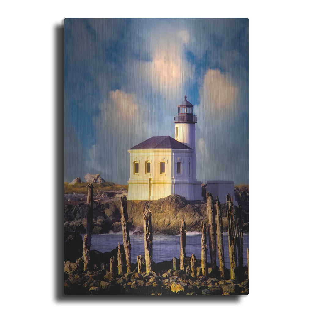 'Classic Lighthouse' by Dennis Frates – Metal Wall Art