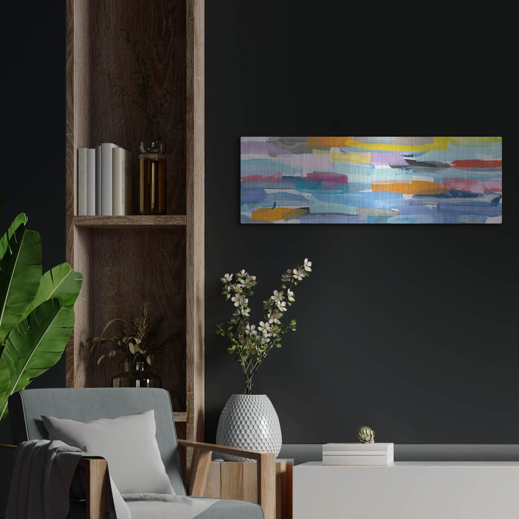 'Summer Fragments' by Danhui Nai – Metal Wall Art, 36x12 room view