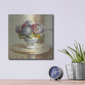 'Summer Hydrangeas' by Danhui Nai – Metal Wall Art, 12x12 room view