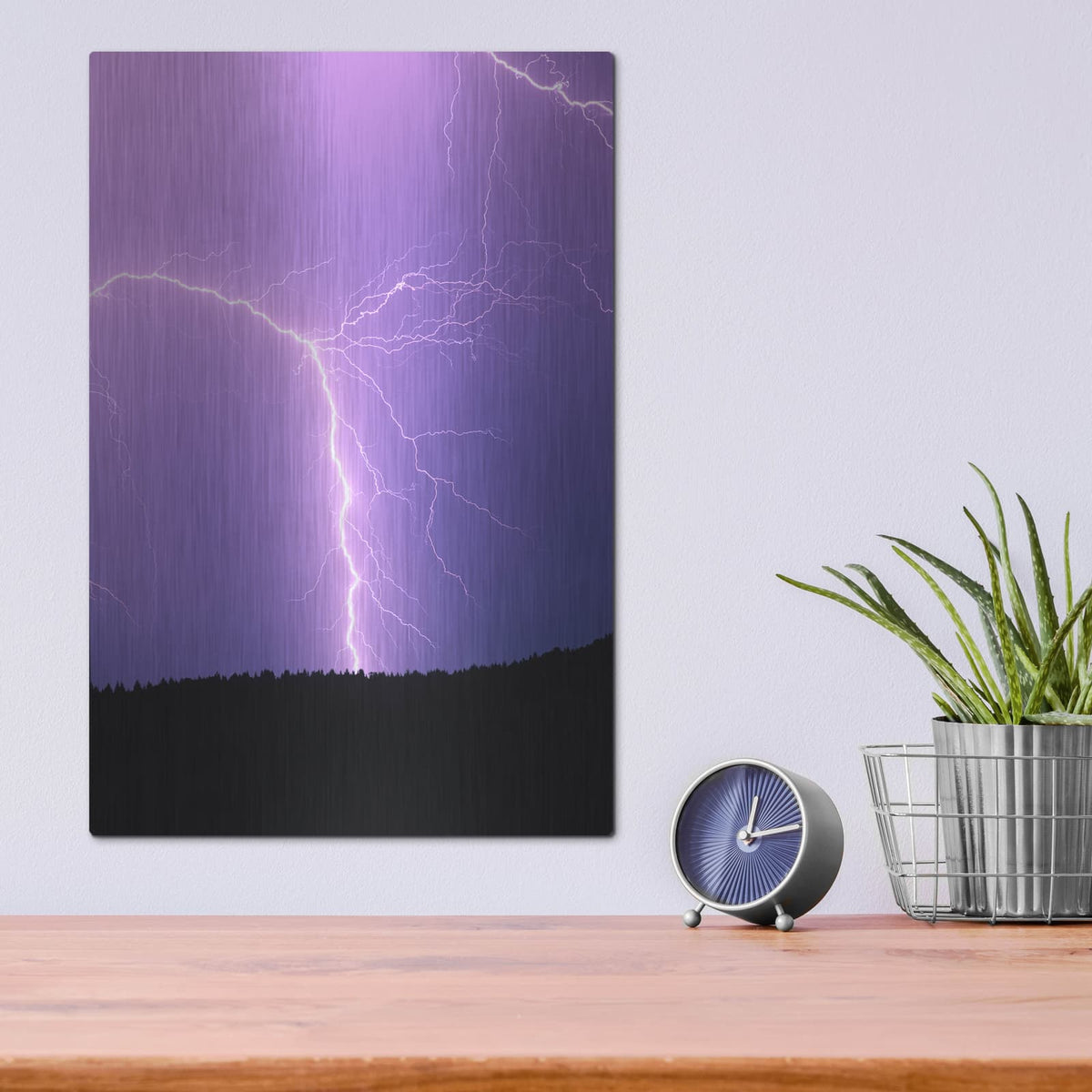 'Lightning II' by Dennis Frates – Metal Wall Art, 12x16 room view