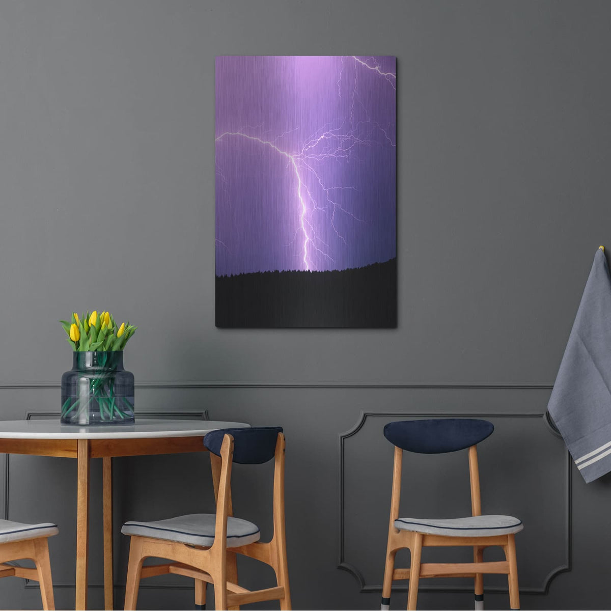 'Lightning II' by Dennis Frates – Metal Wall Art, 24x36 room view