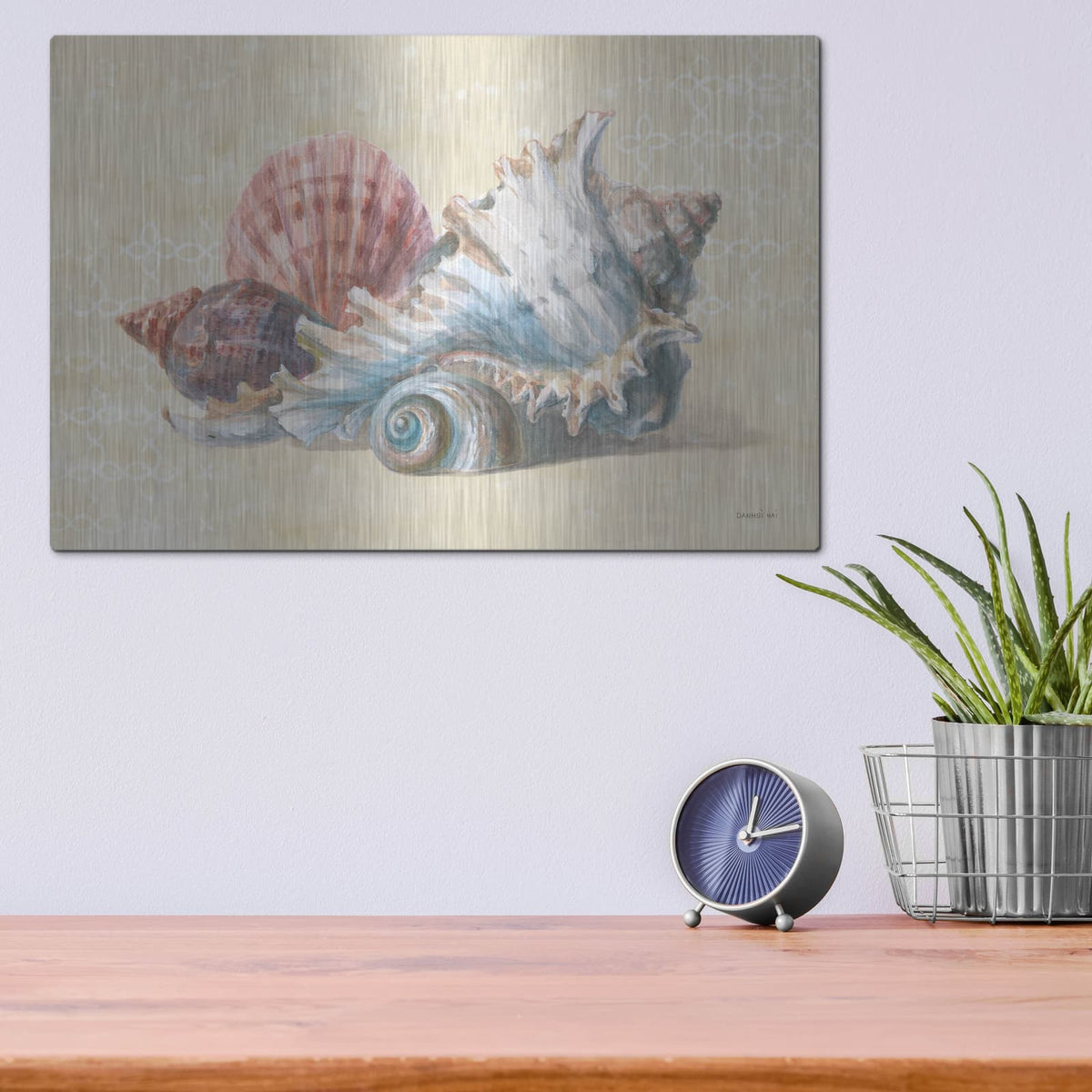 'Sunrise Beach 2' by Danhui Nai – Metal Wall Art, 16x12 room view