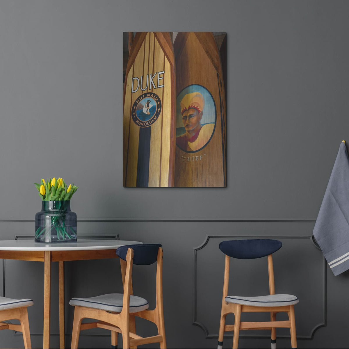 'Surf Hawaii II' by Dennis Frates – Metal Wall Art, 24x36 room view