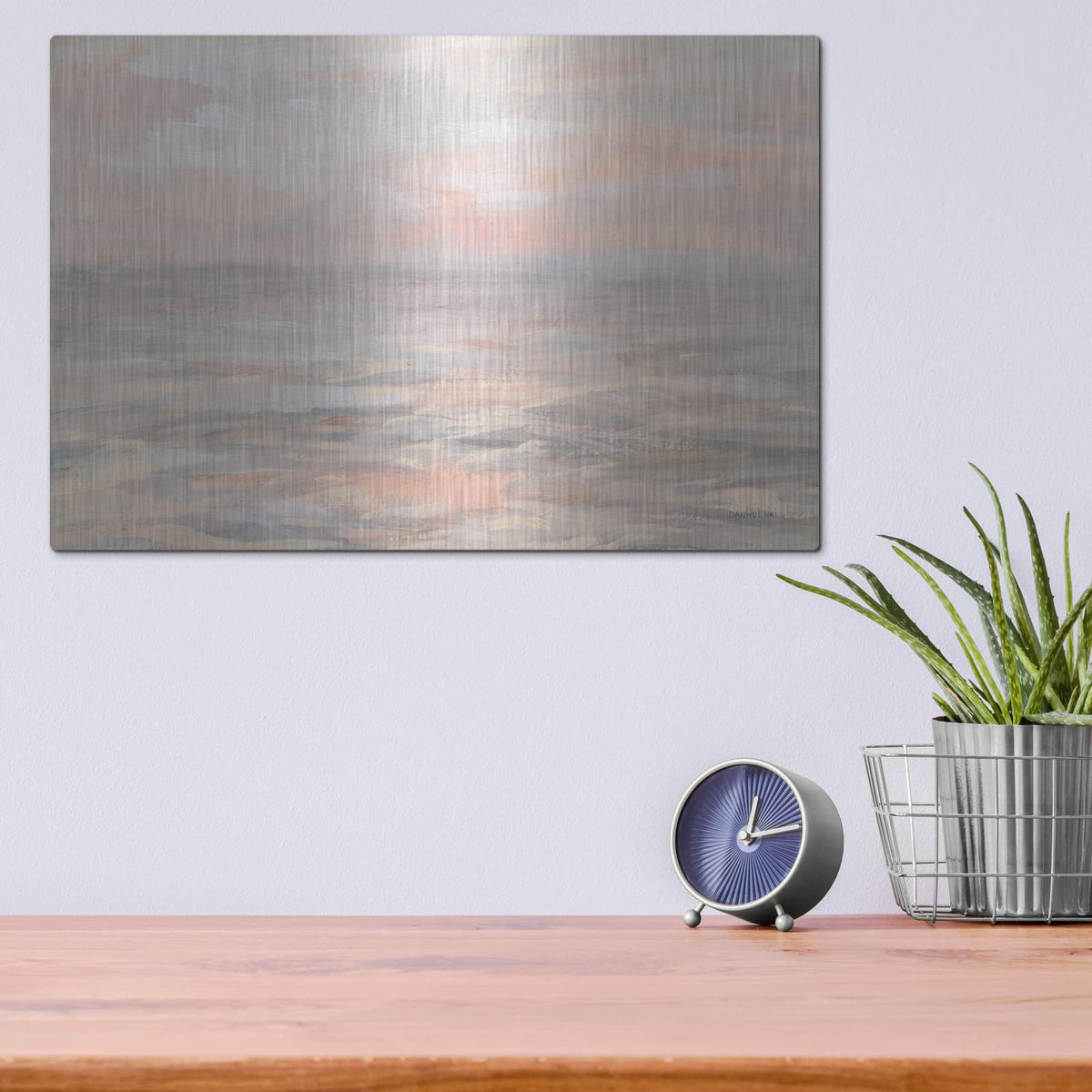 'Sunrise Waters' by Danhui Nai – Metal Wall Art, 16x12 room view