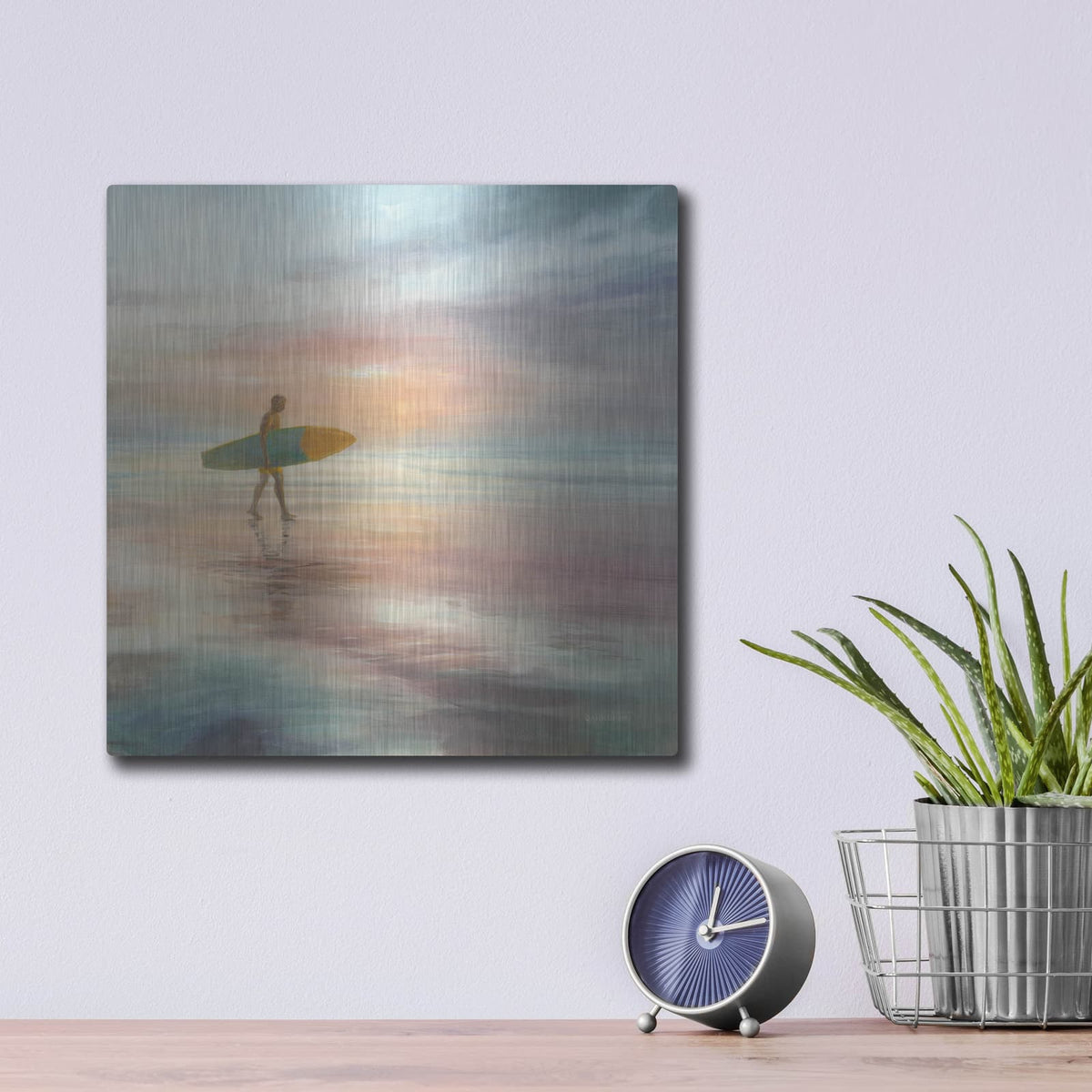 'Surfside' by Danhui Nai – Metal Wall Art, 12x12 room view