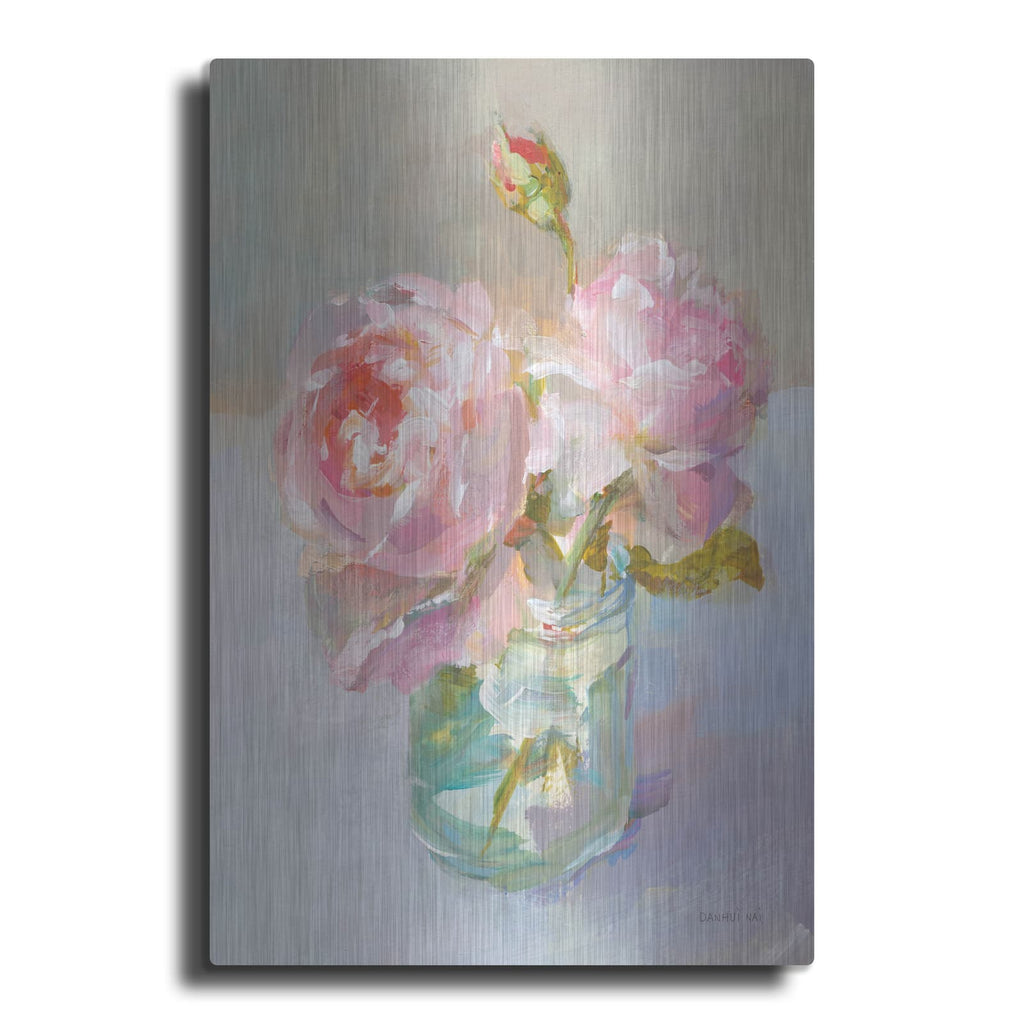 'Sweet Roses 1' by Danhui Nai – Metal Wall Art