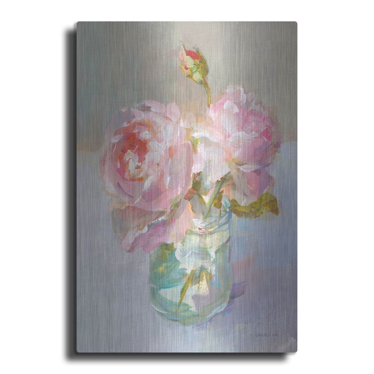 'Sweet Roses 1' by Danhui Nai – Metal Wall Art