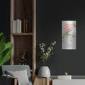 'Textile Floral Panel 3' by Danhui Nai – Metal Wall Art, 12x24 room view