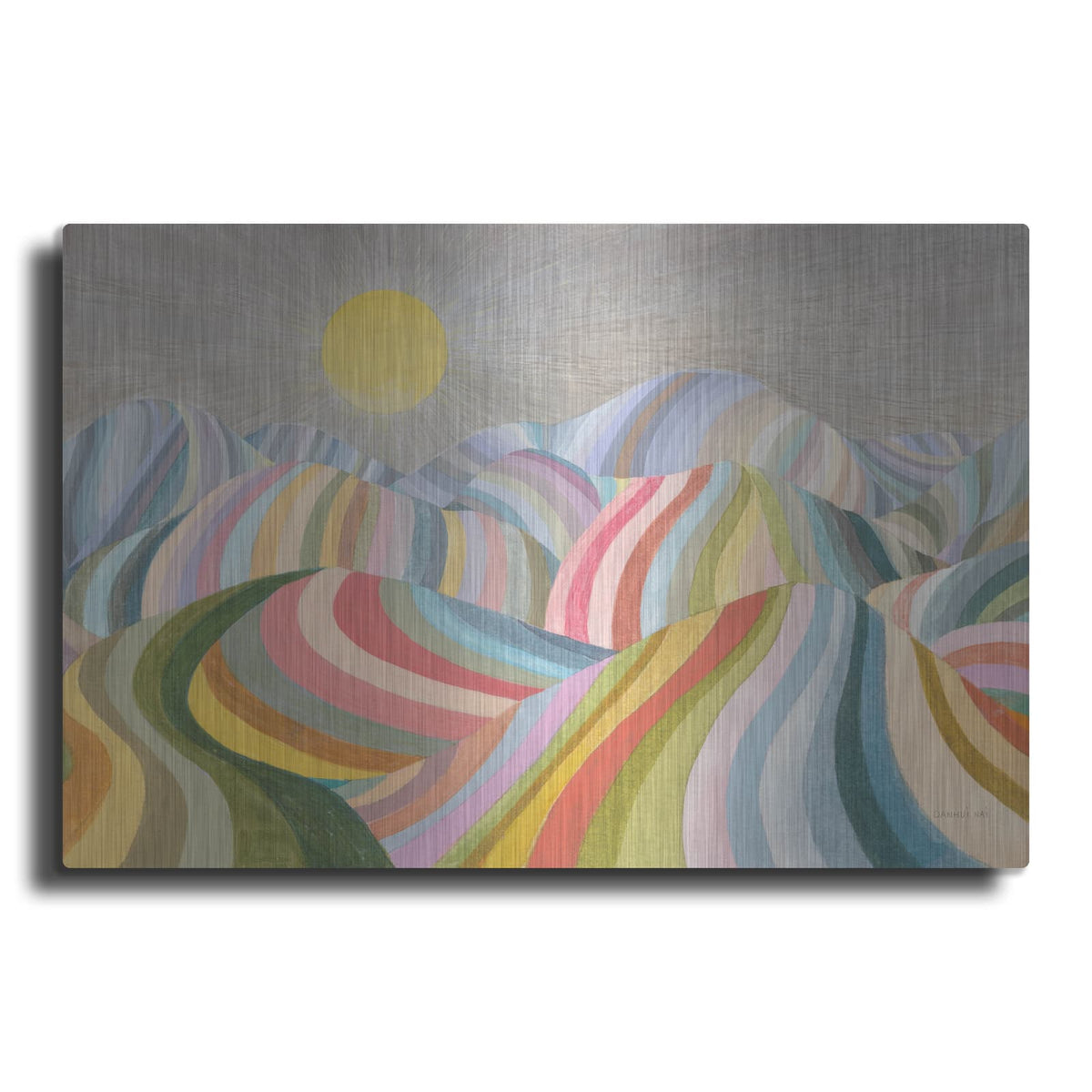 'The Hills Roll On' by Danhui Nai – Metal Wall Art