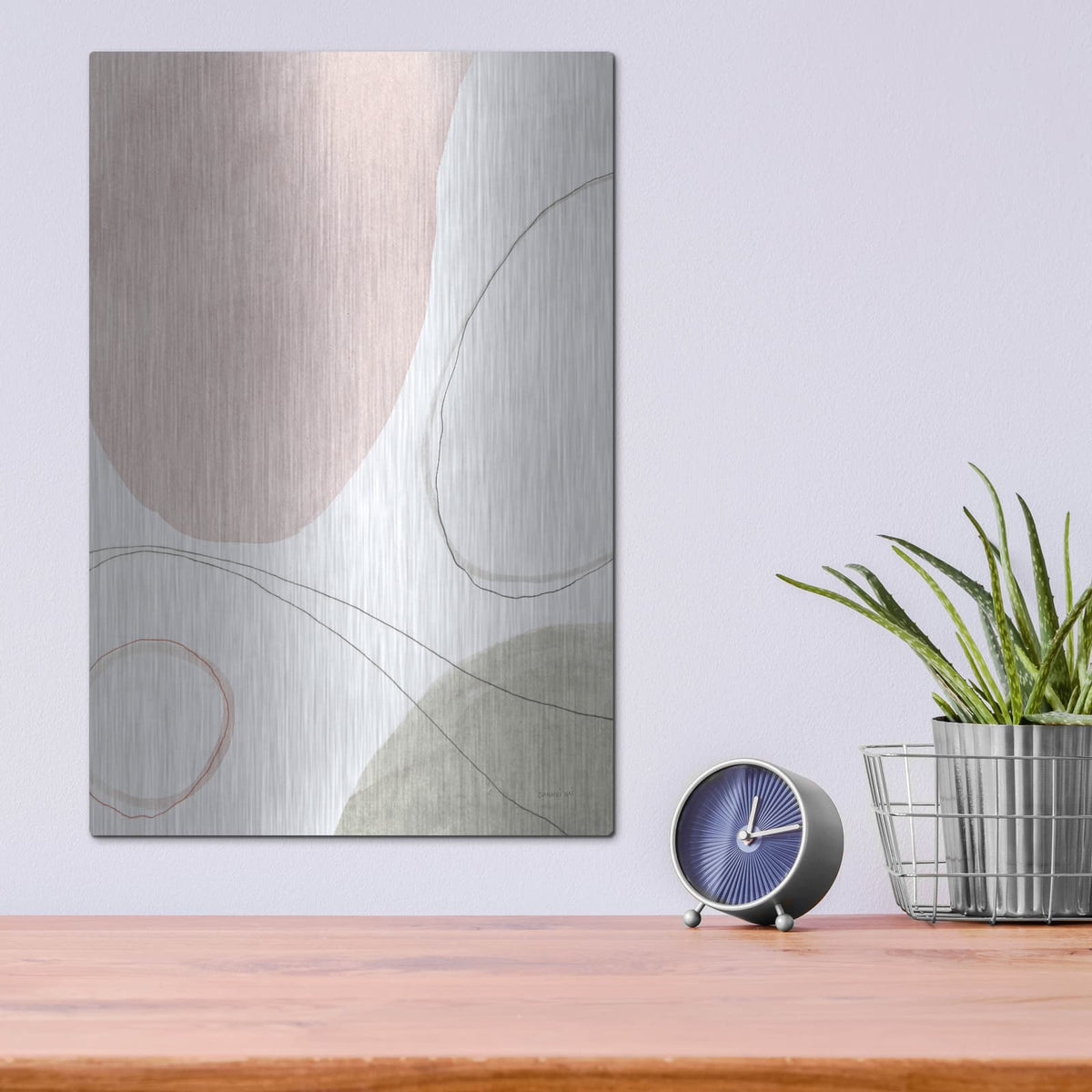 'Threads Of Motion 1' by Danhui Nai – Metal Wall Art, 12x16 room view