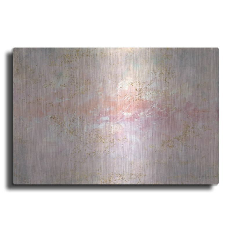 'Through Fog Blush And Gold' by Danhui Nai – Metal Wall Art