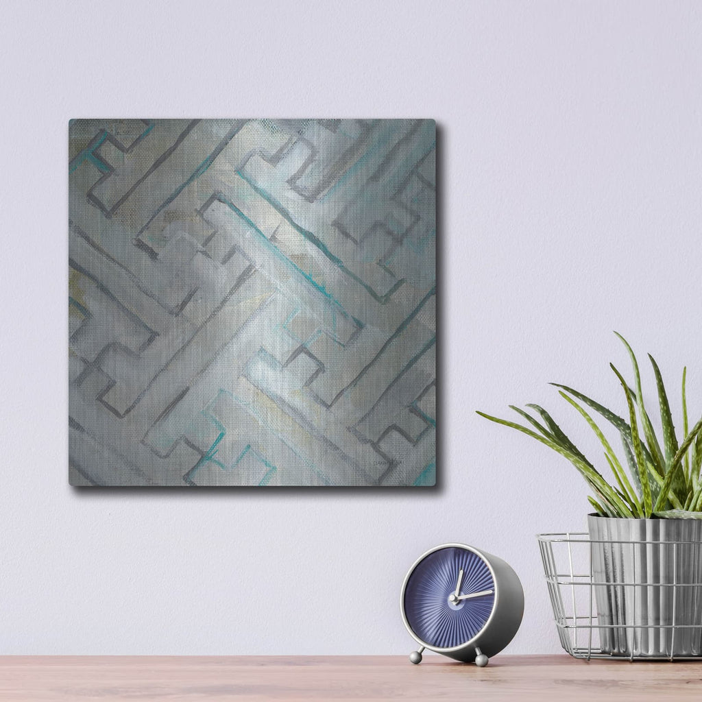 'Tile Element 4' by Danhui Nai – Metal Wall Art, 12x12 room view