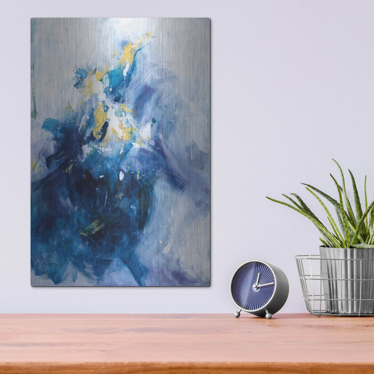 'Top Of The Wave' by Danhui Nai – Metal Wall Art, 12x16 room view