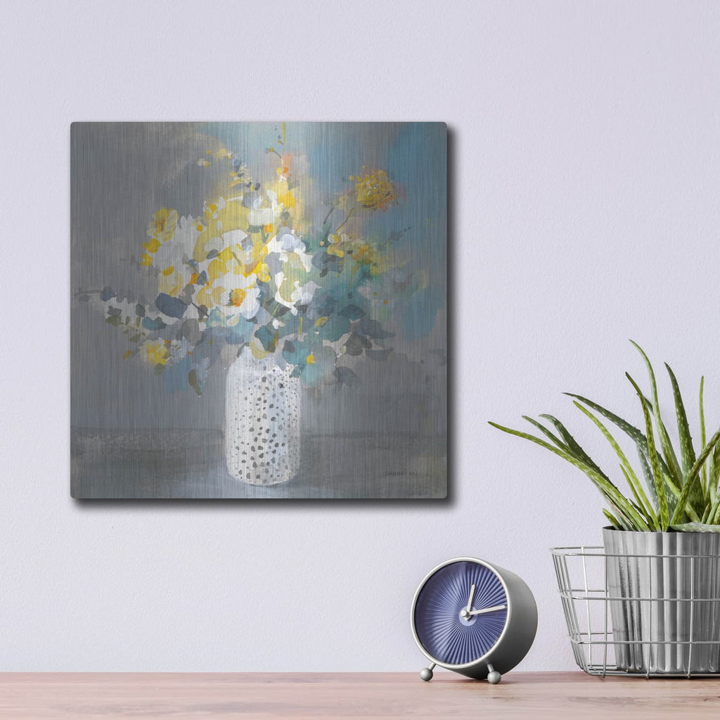 'Touch Of Spring 1' by Danhui Nai – Metal Wall Art, 12x12 room view