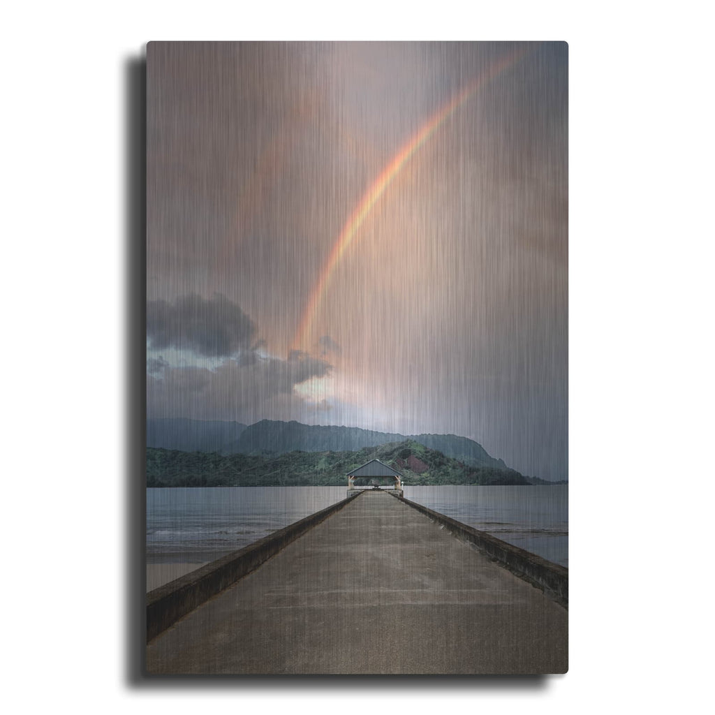 'Rainbow Pier III' by Dennis Frates – Metal Wall Art