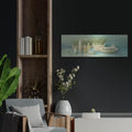 'Tranquil Spa 1' by Danhui Nai – Metal Wall Art, 36x12 room view