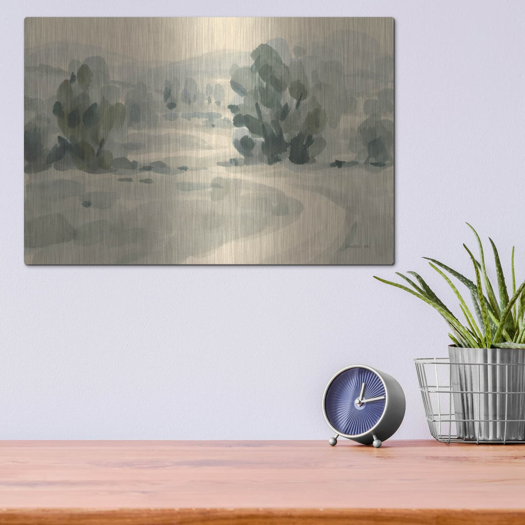 'Tranquil Trails 2' by Danhui Nai – Metal Wall Art, 16x12 room view