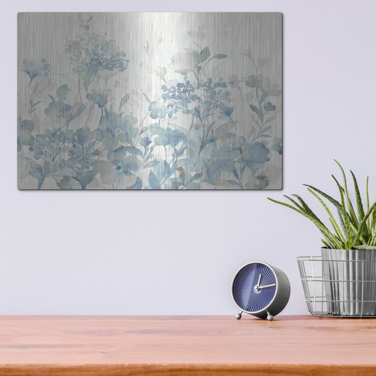 'Translucent Garden Cool' by Danhui Nai – Metal Wall Art, 16x12 room view