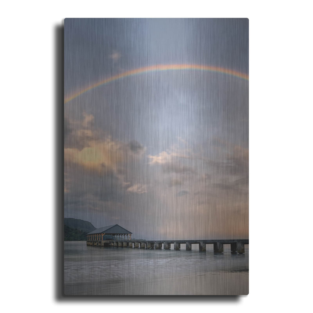 'Rainbow Pier IV' by Dennis Frates – Metal Wall Art